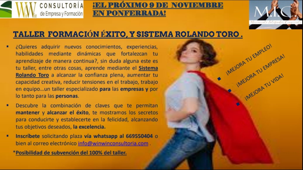 Win Win Consultoría Taller Éxito & Sistema Rolando Toro I